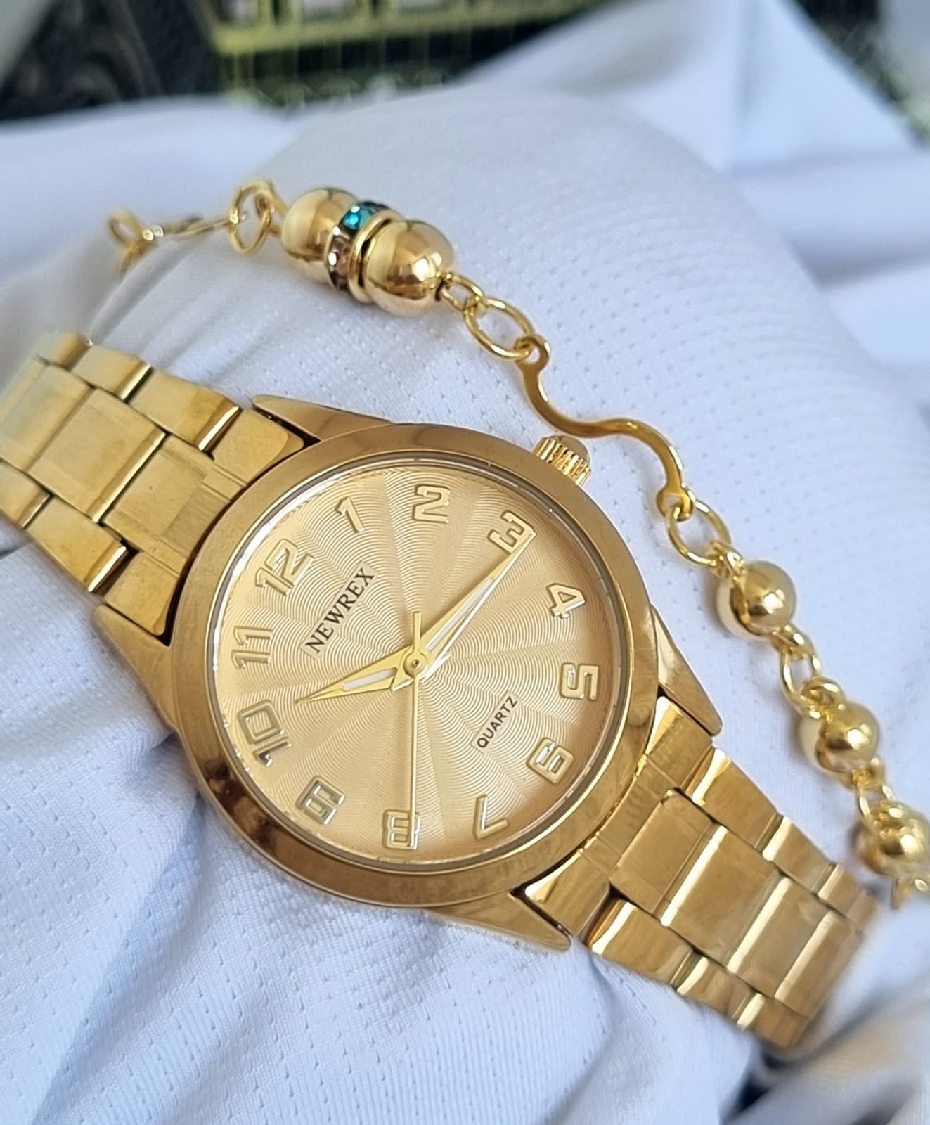 Relógio Newrex Feminino Dourado W1692LK7