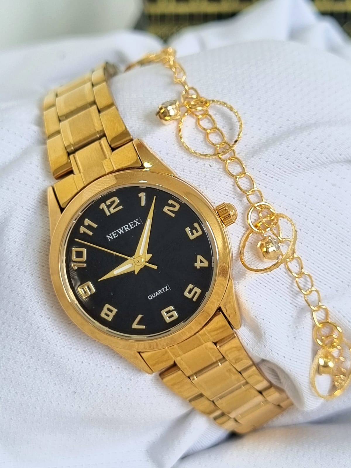 Relógio Newrex Feminino Dourado W1692LP