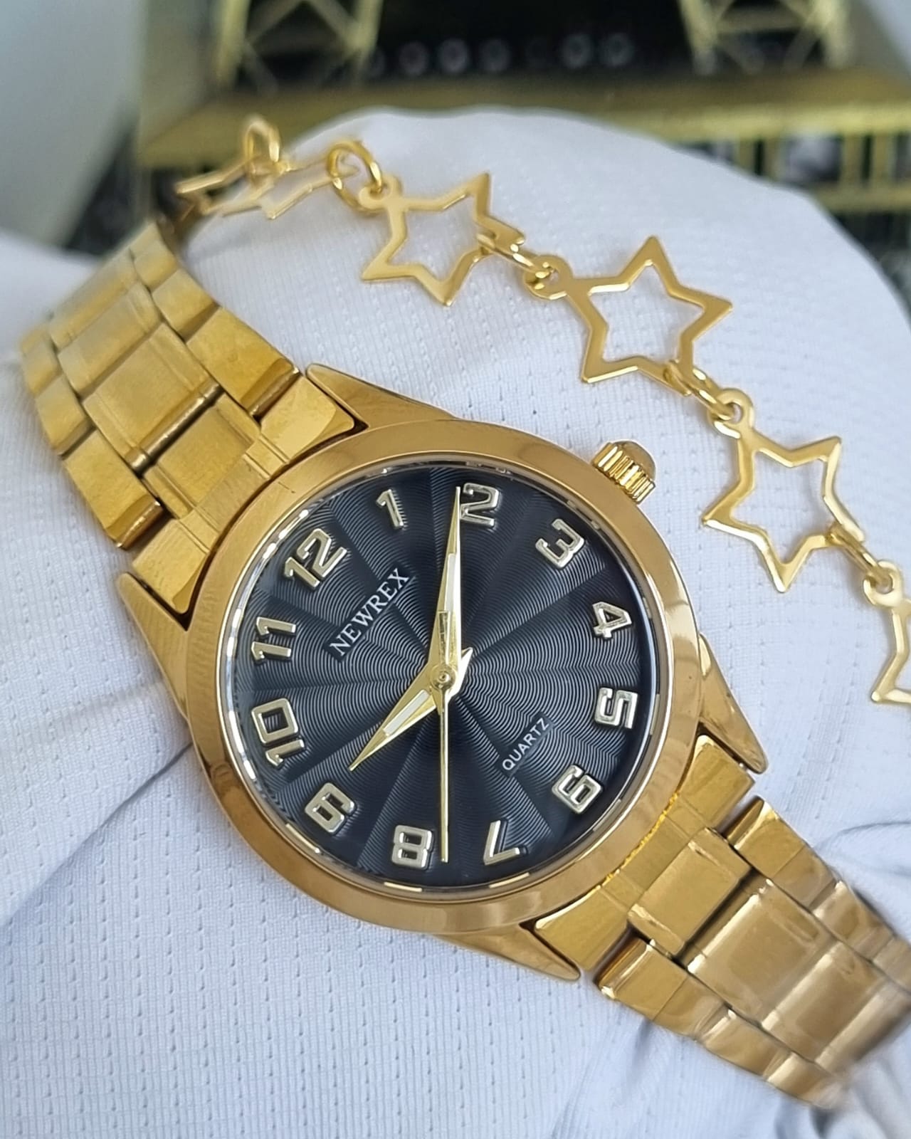 Relógio Newrex Feminino Dourado W1692LPK2
