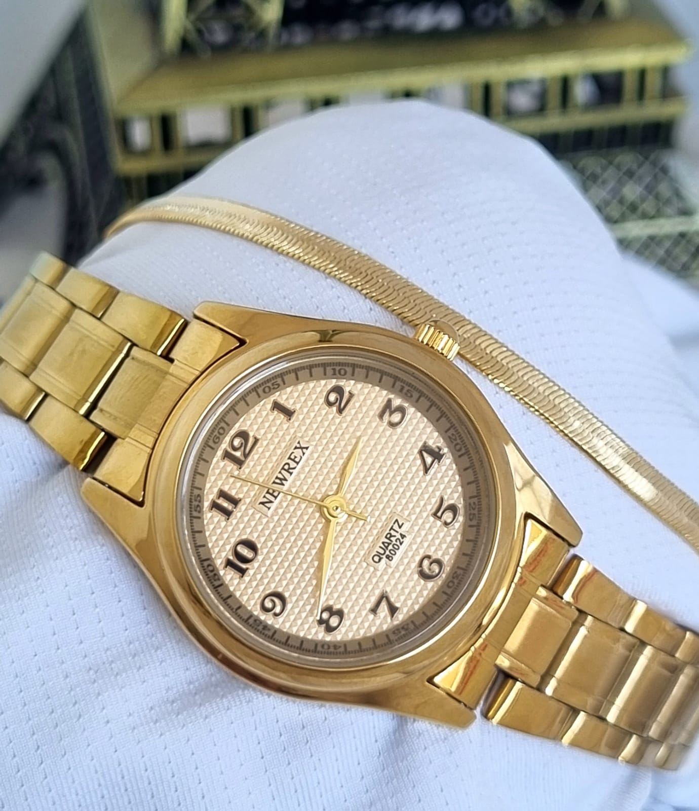 Relógio Newrex Feminino Dourado W1694lDK1