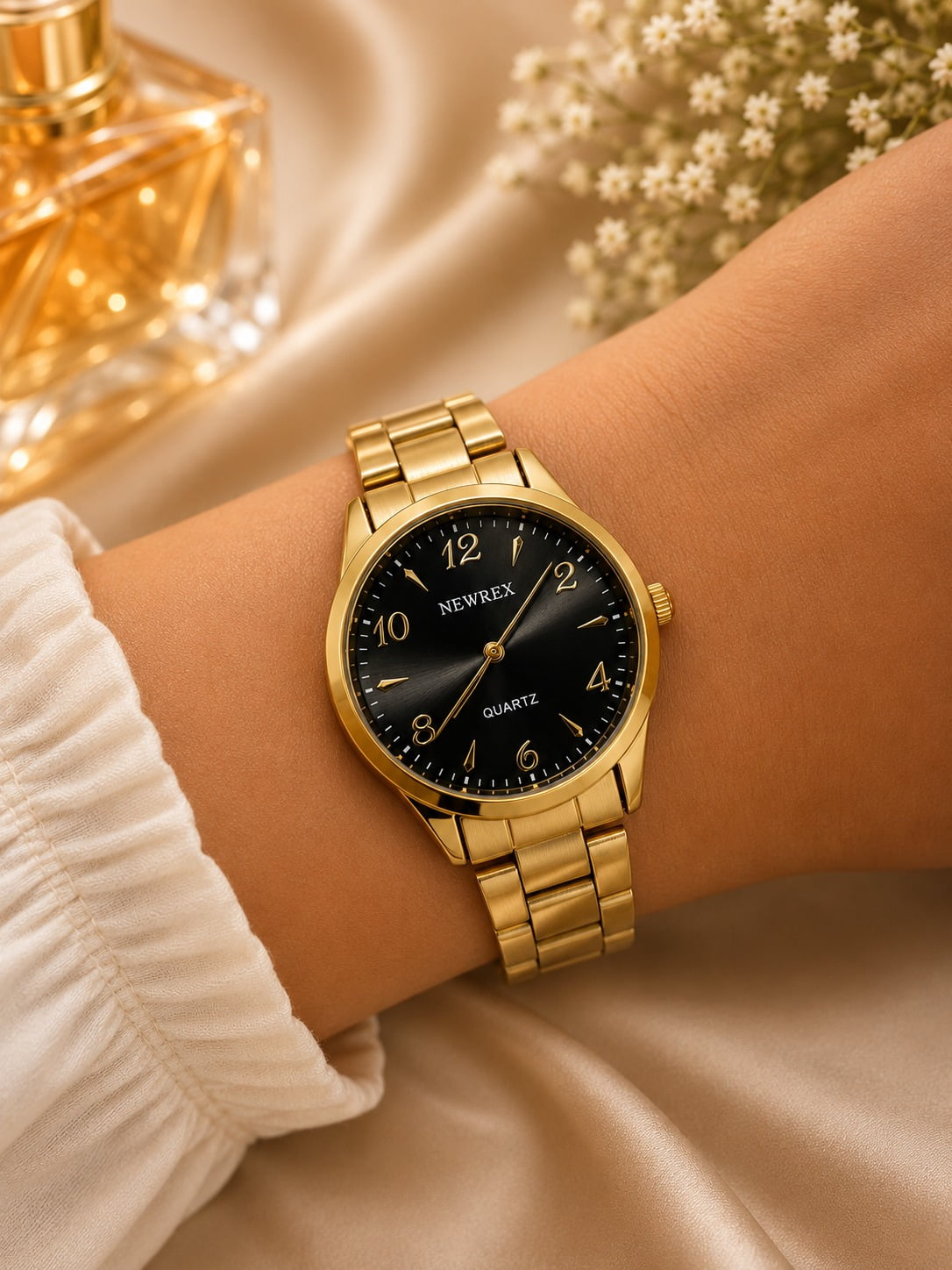 Relógio Newrex Feminino Dourado W5549D
