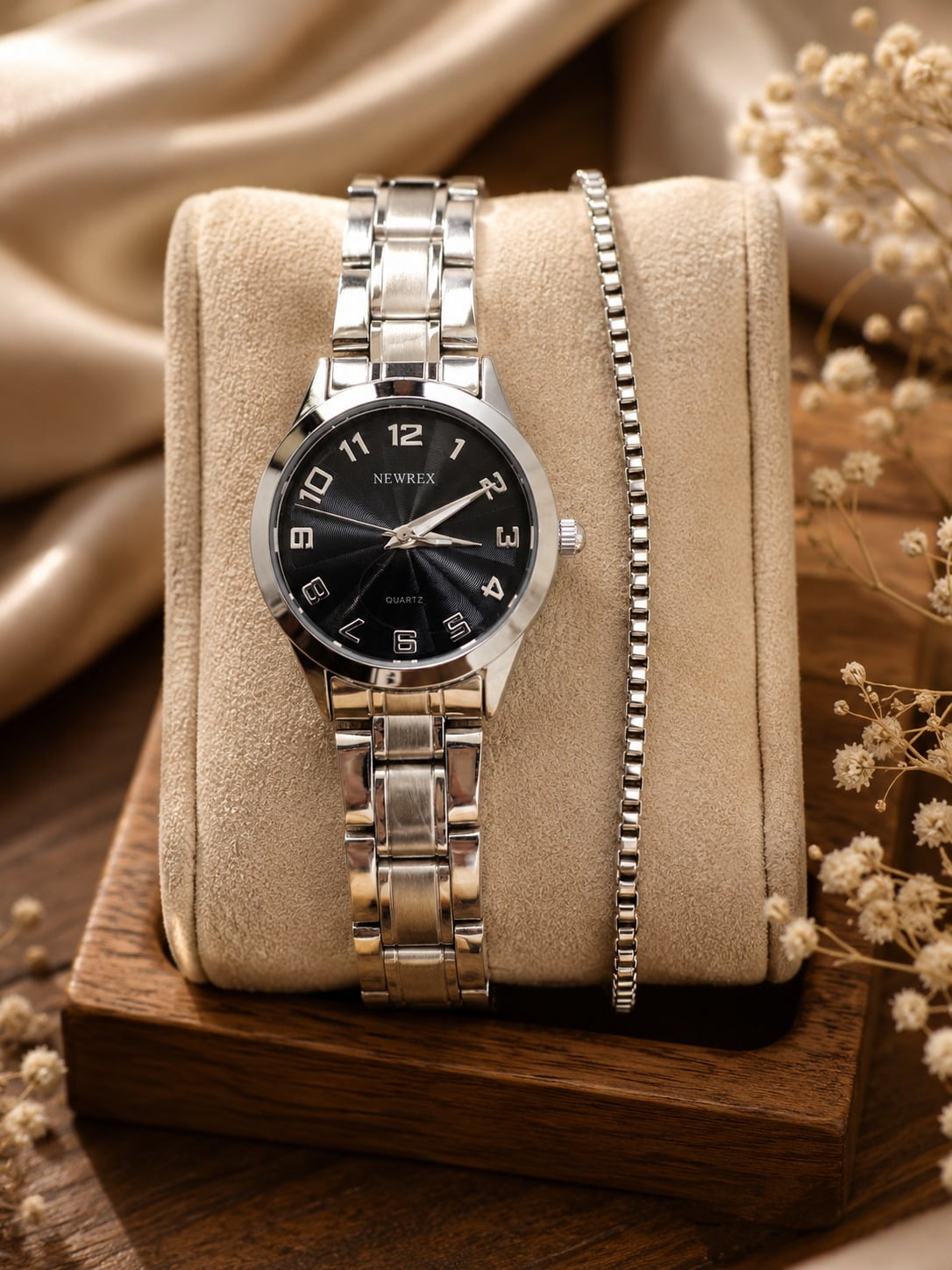 Relógio Newrex Feminino Prata W1692L