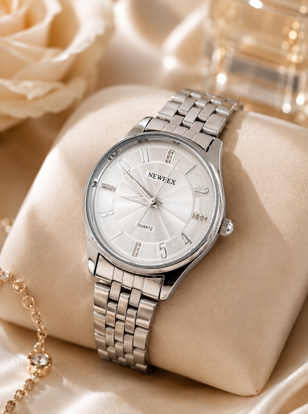 Relógio Newrex Feminino Prata W4517LP