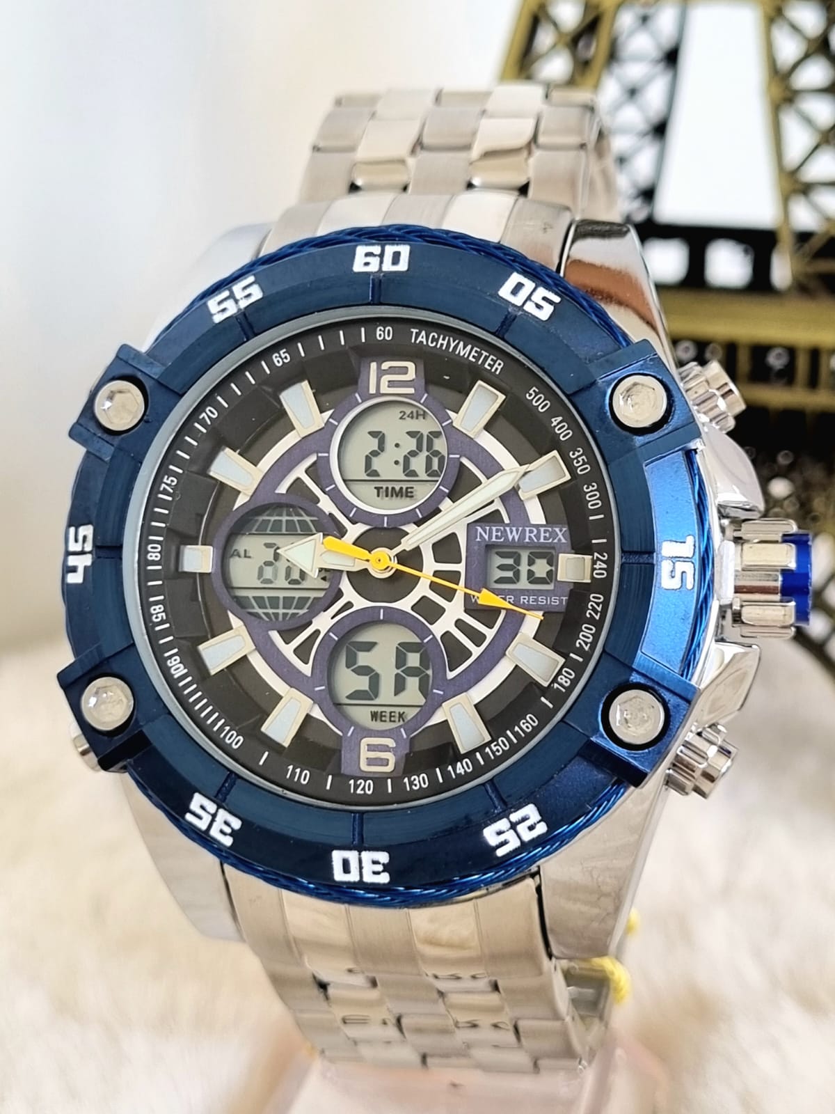 Relógio Newrex Maculilno Anadigi 1990