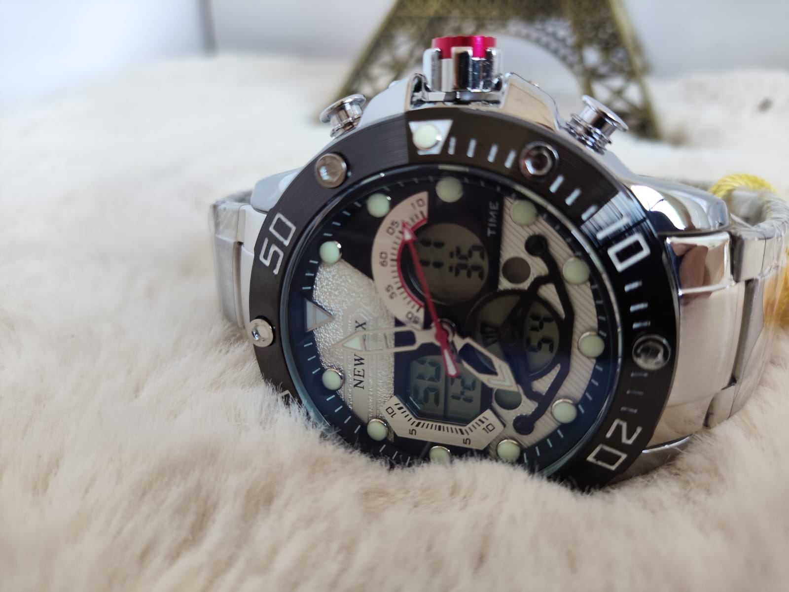 Relógio Newrex Maculilno Anadigi 2303P