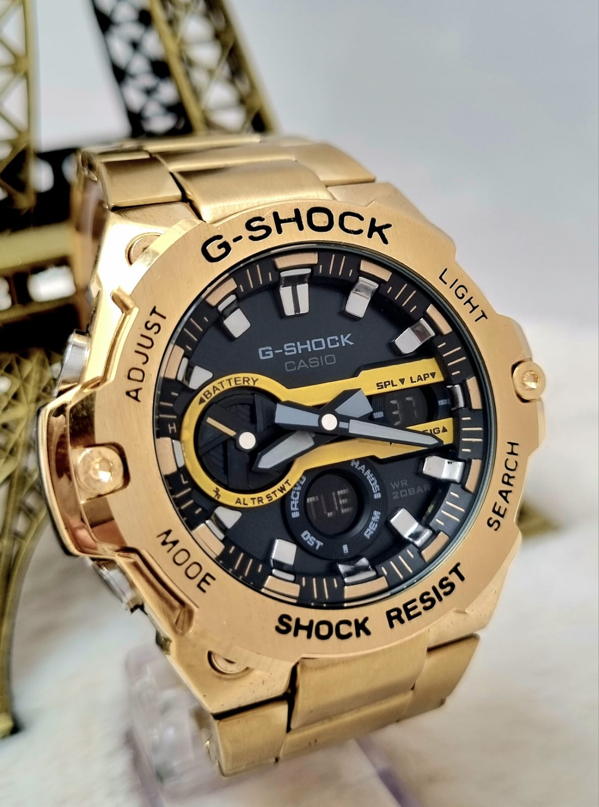 Relógio Masculino Dourado AnaDigi Casio