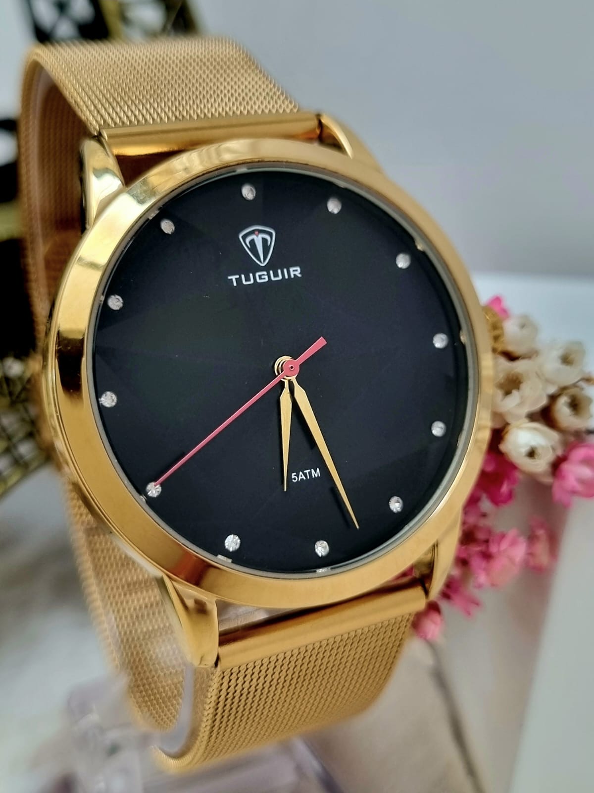 Relógio Feminino Tuguir Dourado TG30112