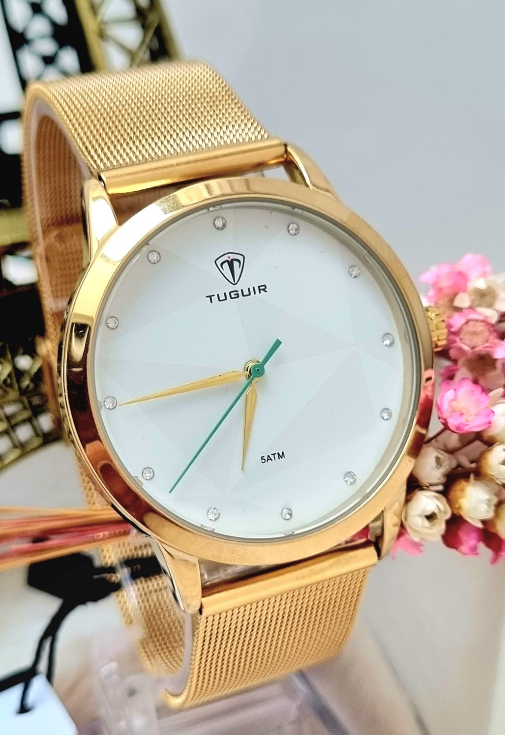 Relógio Feminino Tuguir Dourado TG30114