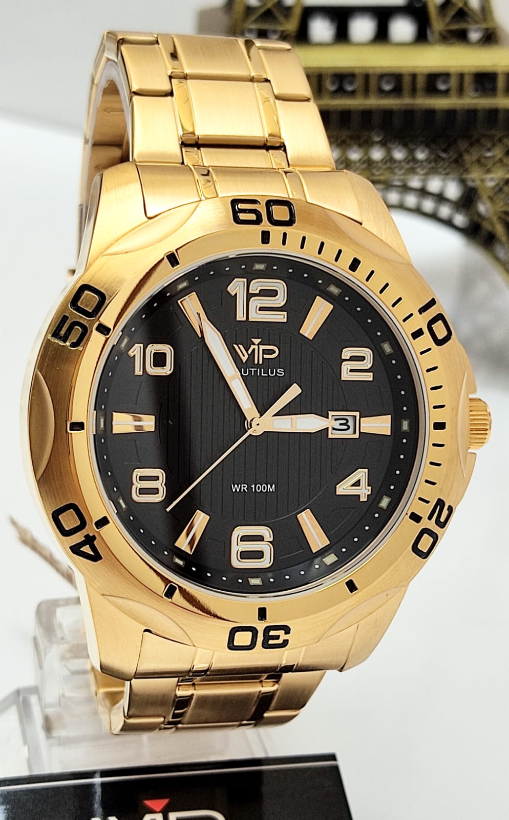 Relógio Masculino Everlast Dourado E629 - Atacado Relogios de Fabrica
