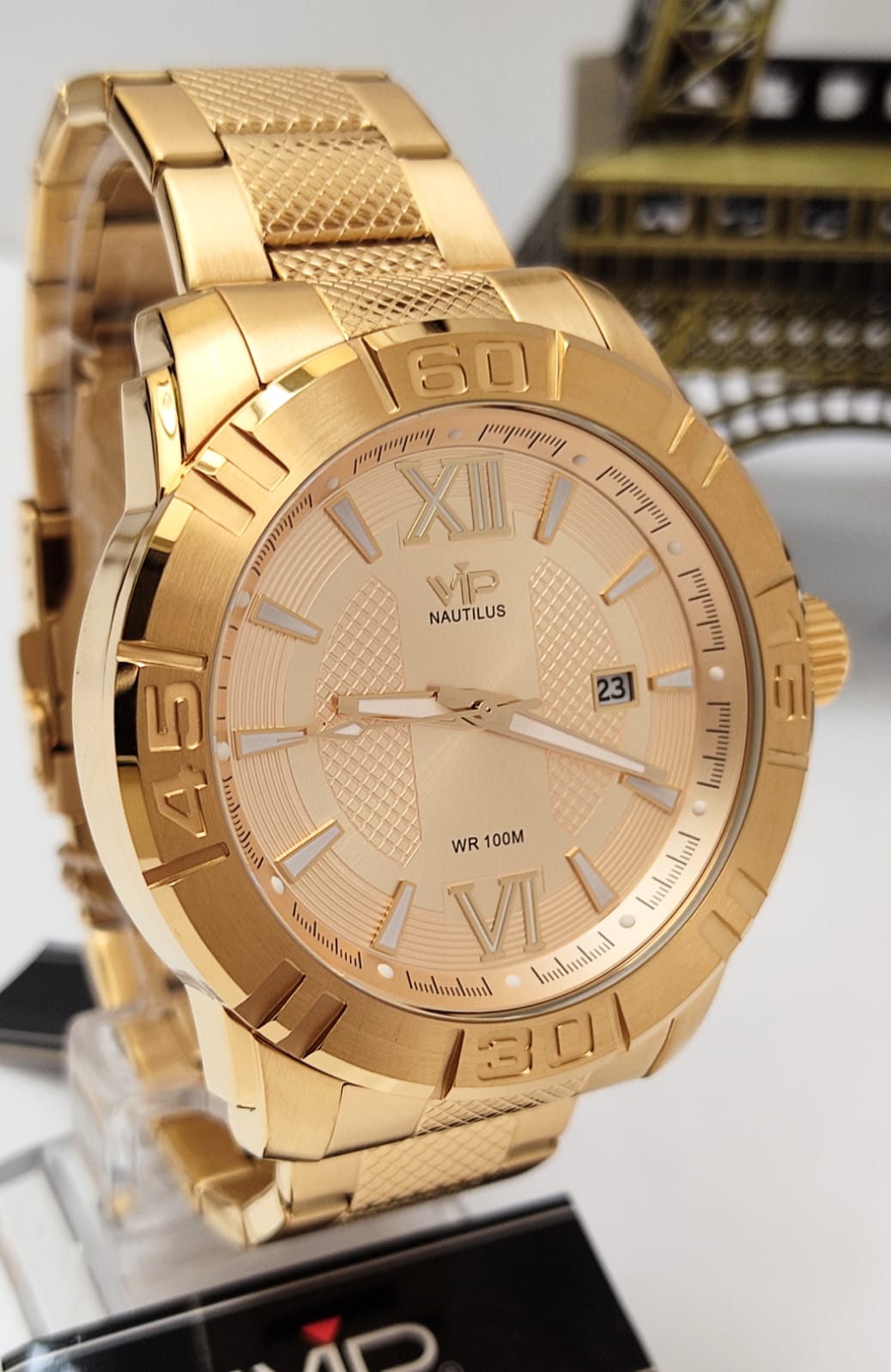 Relógio Banhado a Ouro VIP MH63332