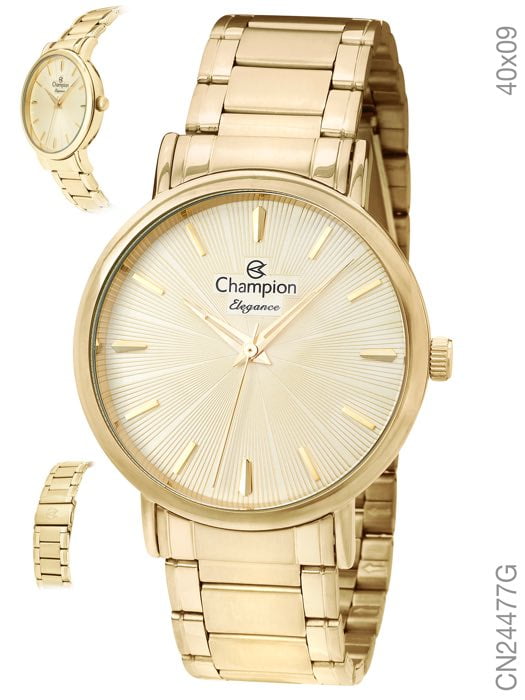 Relógio Champion Dourado Feminino CN24477G