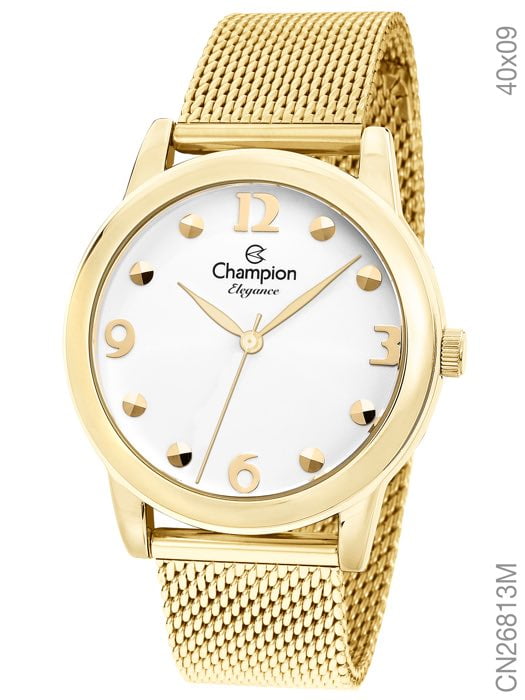 Relógio Champion Dourado Feminino CN26813M