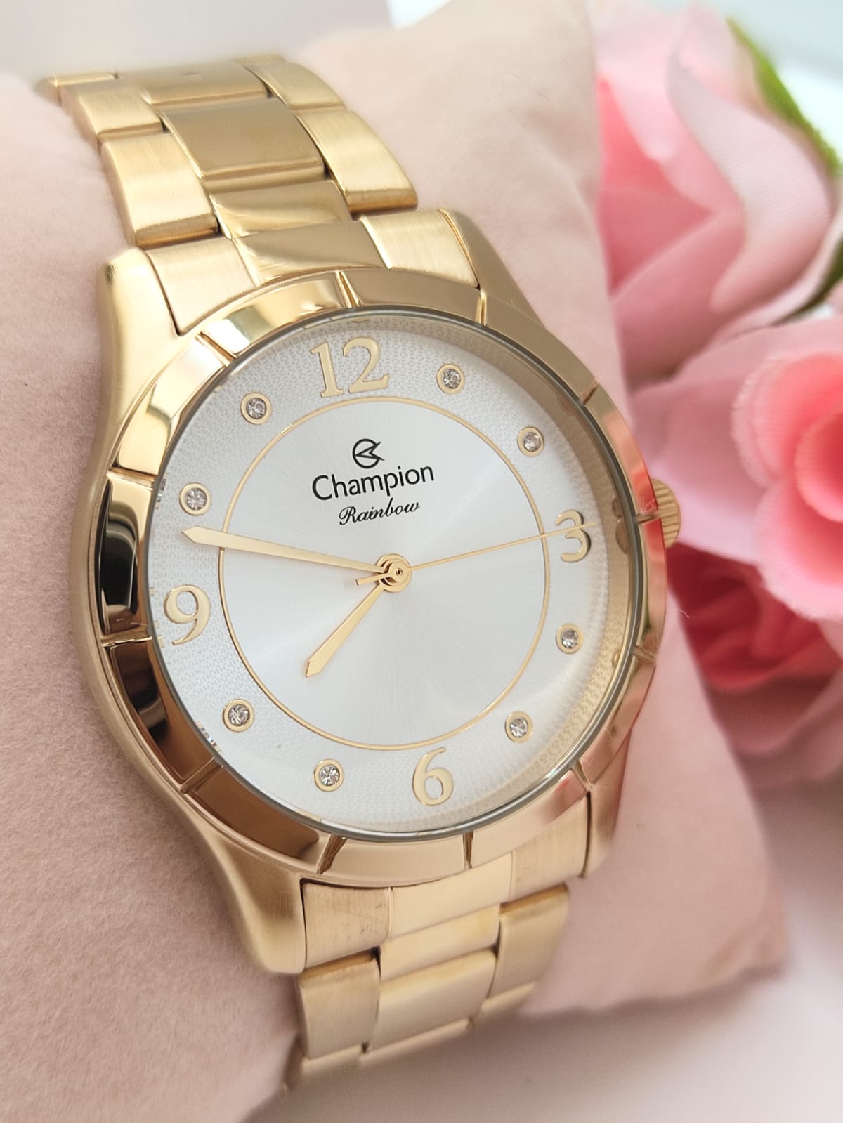 Relógio Champion Dourado Feminino CN29909H