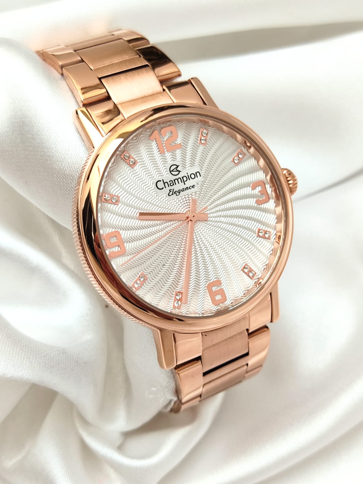 Relógio Champion Dourado Rosê CN25636Z