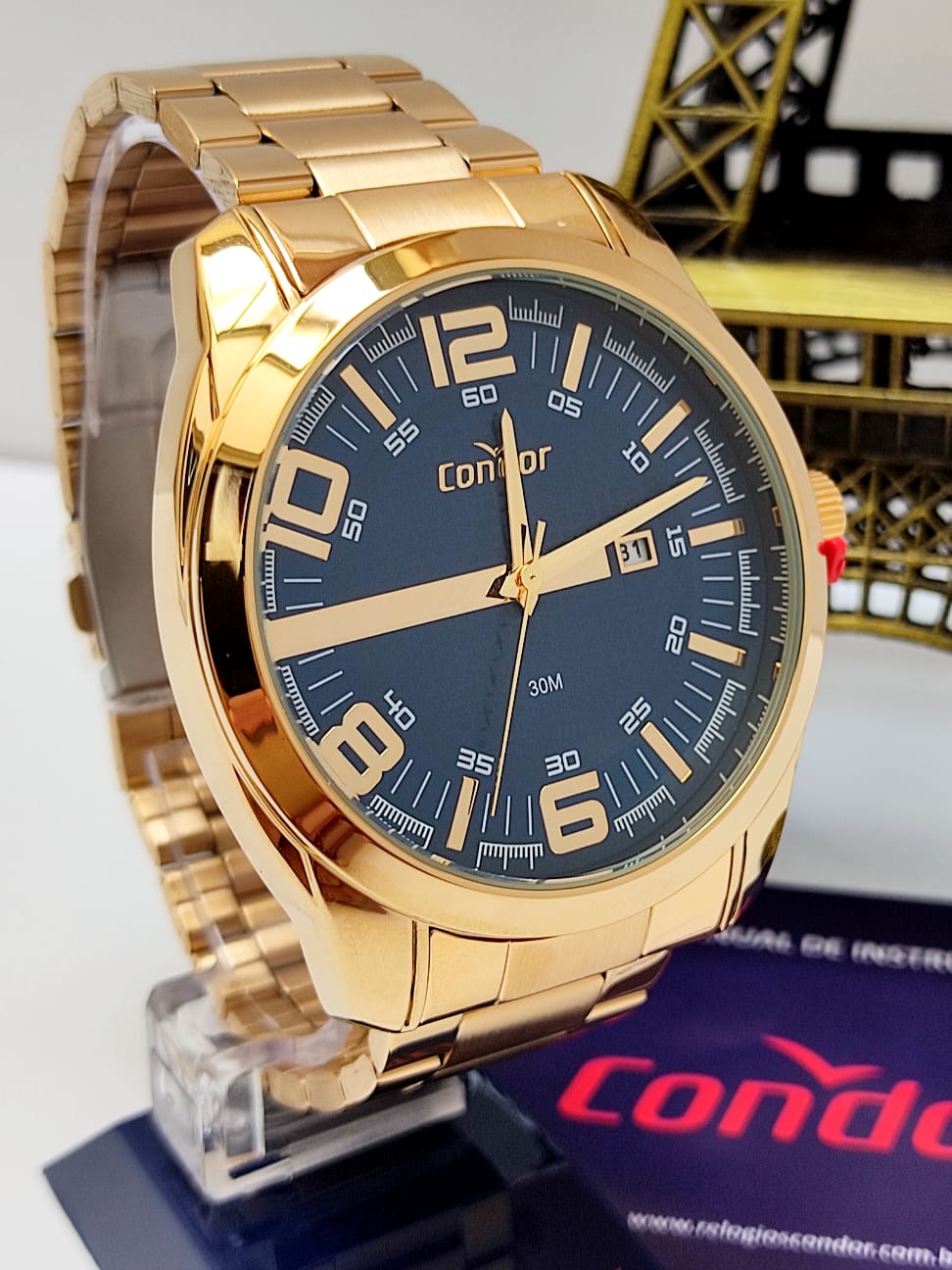 Relógio Condor Masculino Dourado COPC32DD/4A