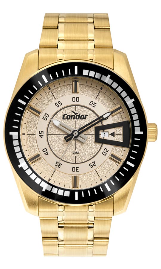 Relógio Condor Masculino Speed Dourado - COPC32BN/4C