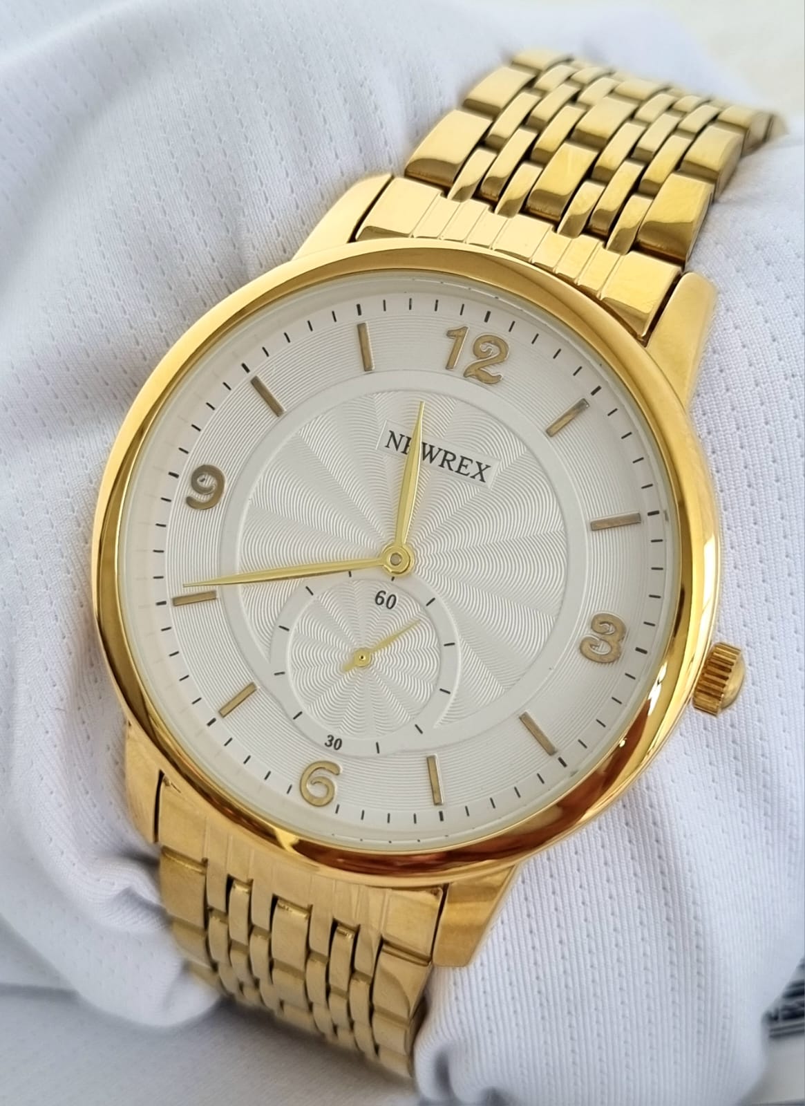 Relógio Feminino Dourado Newrex W1671G