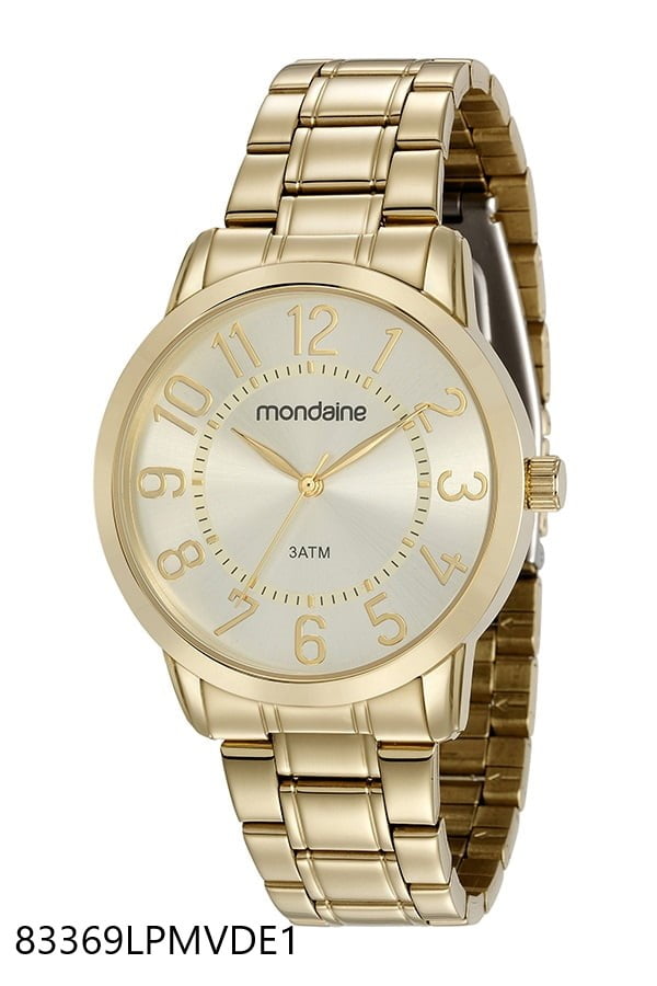Relógio Mondaine Feminino Dourado 