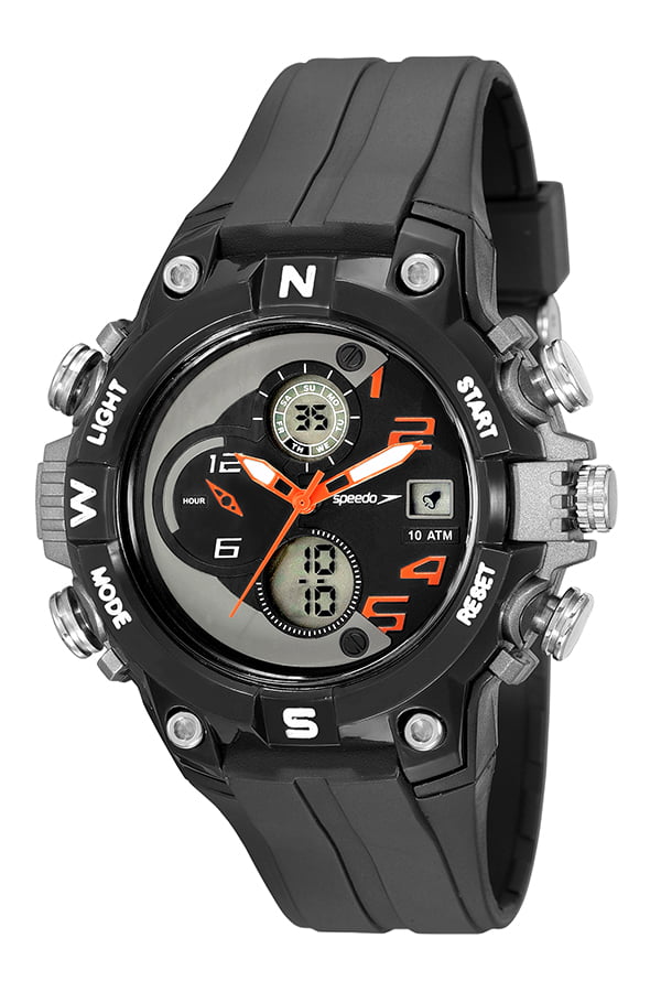 Relógio Speedo Masculino Esportivo Preto 81204G0EVNP2