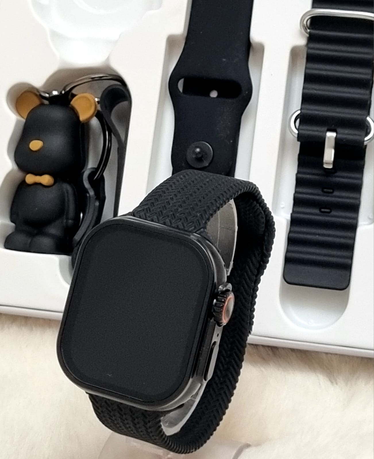 Relógio Smartwatch HW9 ULTRA Preto 3 pulseiras