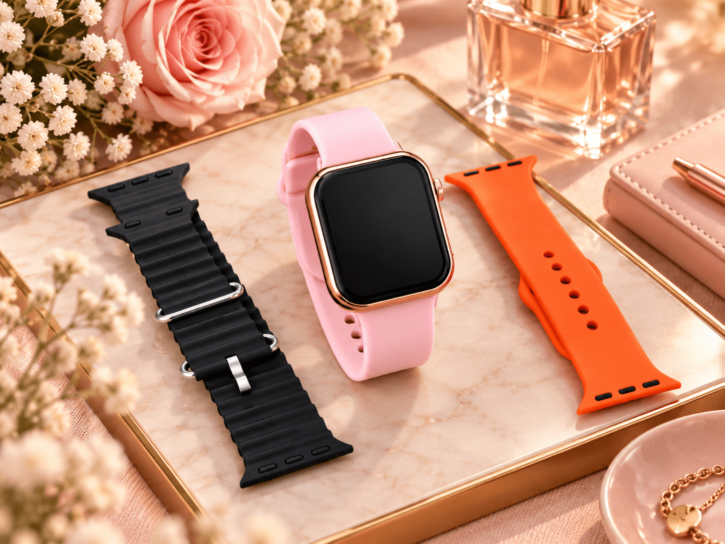 Relógio Smartwatch YASINO WL12 PRO 3P Rosê
