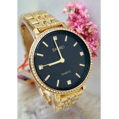 Relógio Feminino Dourado SKMEI 2006P