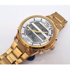 Relógio Masculino Atlantis Dourado A8036B