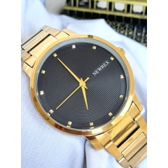 Relógio Feminino Dourado Newrex W1664GP Preto Relógio Feminino Dourado Newrex W1664GP Preto