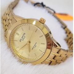 Relógio Banhado a Ouro Atlantis w2001