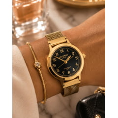 Relógio Banhado a Ouro Atlantis Gold W8117