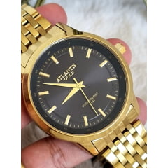 Relógio Atlantis Dourado A8048P