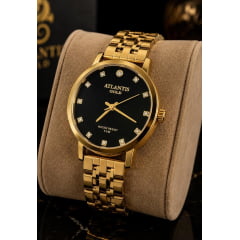 Relógio Atlantis Dourado Feminino B2006DP Relógio Atlantis Dourado Feminino B2006DP