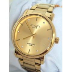 Relógio Atlantis Dourado  Feminino G2004