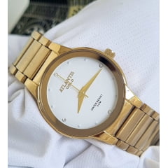 Relógio Atlantis Dourado G3074B Relógio Atlantis Dourado G3074B