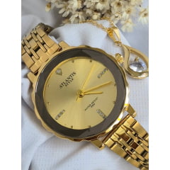 Relógio Atlantis Dourado G7010D
