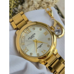 Relógio Atlantis Dourado G7014 Prata Relógio Atlantis Dourado G7014 Prata