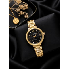 Relógio Atlantis Dourado G7014P Relógio Atlantis Dourado G7014P