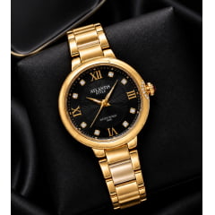 Relógio Atlantis Dourado G7014P Relógio Atlantis Dourado G7014P