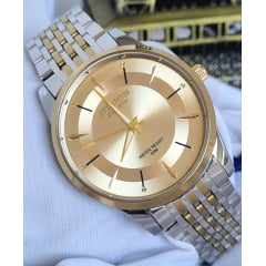 Relógio Atlantis Dourado G8082 Relógio Atlantis Dourado G8082