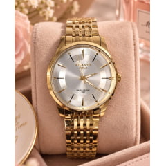 Relógio Atlantis Dourado G8082DP Relógio Atlantis Dourado G8082DP