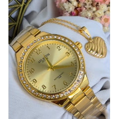 Relógio Atlantis Dourado G9009DS