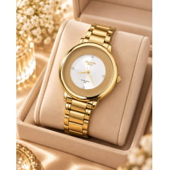 Relógio Atlantis Feminino Dourado G3504DP