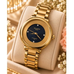 Relógio Atlantis Feminino Dourado G3504DPP