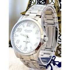 Relógio Atlantis Masculino  A8063 Prata