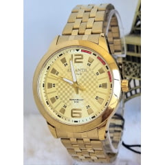Relógio Atlantis Masculino Dourado
