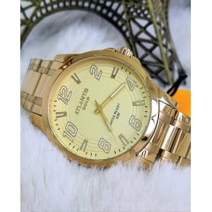 Relógio Atlantis Masculino Dourado A8063 Dourado
