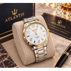 Relógio Atlantis Masculino Dourado A8063KU5 Relógio Atlantis Masculino Dourado A8063KU5