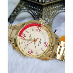 Relógio Atlantis Masculino Dourado G3486 Dourado