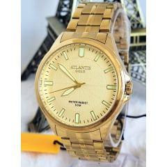 Relógio Atlantis Masculino Prata A8049DD