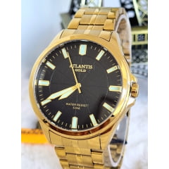 Relógio Atlantis Masculino Prata A8049DP
